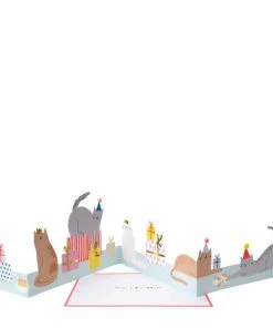 Meri Meri Cat Party Concertina Card