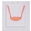 Meri Meri Pink and White Lips Necklace