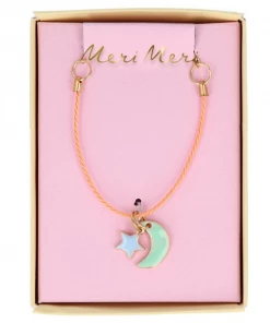 Meri Meri Enamel Moon & Star Necklace