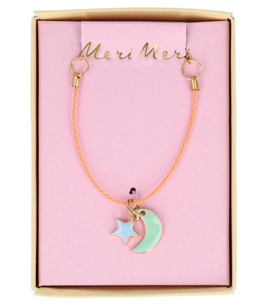 Meri Meri Enamel Moon & Star Necklace 3 Meri Meri Enamel Moon & Star Necklace