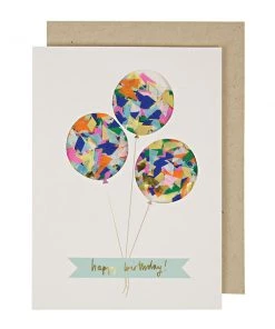 Meri Meri Balloons Confetti Card