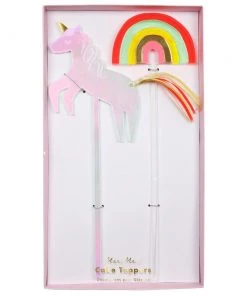 Meri Meri Unicorn Rainbow Acrylic Cake Toppers