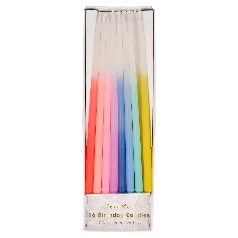 Meri Meri Rainbow Dipped Tapered Candles 3 Meri Meri Rainbow Dipped Tapered Candles