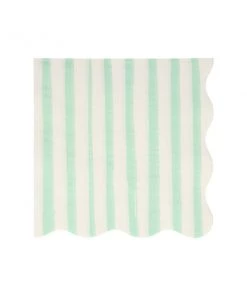 Meri Meri Mint Stripe Napkins L