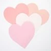 Meri Meri Pink Tone Large Heart Napkins Set Of 20