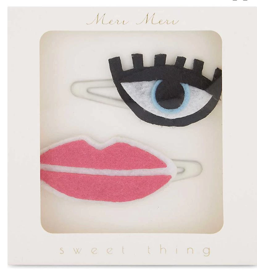 Meri Meri Eye And Lips Hair Clips 3 Meri Meri Eye And Lips Hair Clips