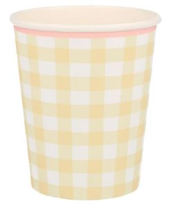 Meri Meri Pack of 12 Gingham Cups