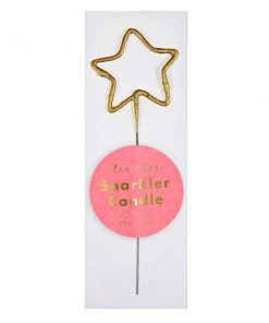 Meri Meri Sparkler Star Gold Mini Candle