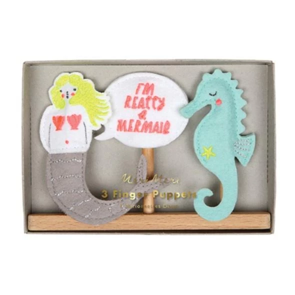 Meri Meri Finger Puppets Mermaid Seahorse 3 Meri Meri Finger Puppets Mermaid Seahorse