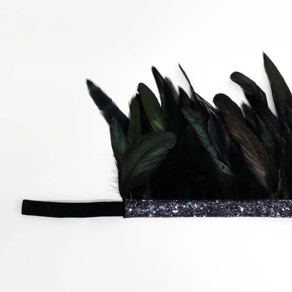 Meri Meri Black Feather Crown 3 Meri Meri Black Feather Crown