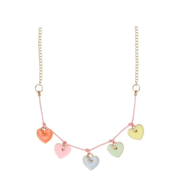 Meri Meri Enamel Hearts Necklace 3 Meri Meri Enamel Hearts Necklace