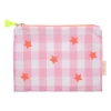 Meri Meri Small Pink Vichy and Stars Clutch 2 Meri Meri Small Pink Vichy and Stars Clutch