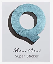 Meri Meri leather alphabet stickers
