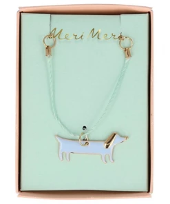 Meri Meri Enamel Sausage Dog Necklace
