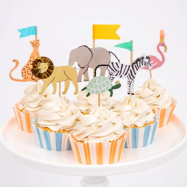 Meri Meri Safari Animals Cupcake Kit 3 Meri Meri Safari Animals Cupcake Kit