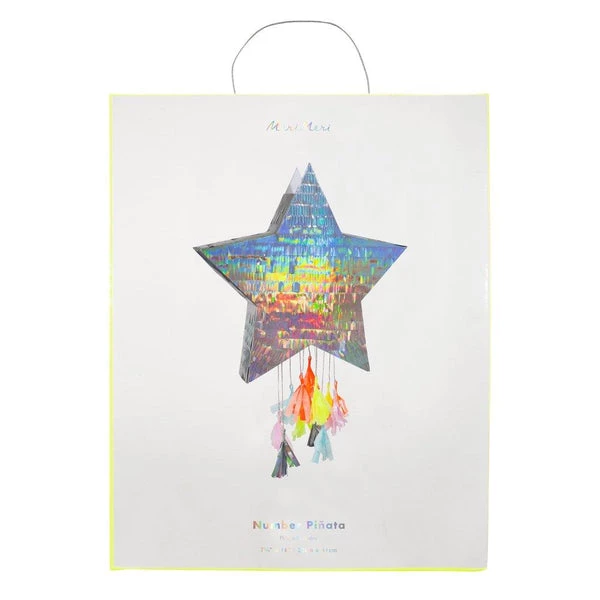 Meri Meri Silver Star Party Pinata 3 Meri Meri Silver Star Party Pinata
