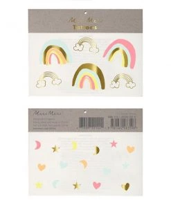 Meri Meri Neon Rainbows Large Tattoos