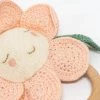 Meri Meri Peach Daisy Baby Rattle 1 Meri Meri Peach Daisy Baby Rattle
