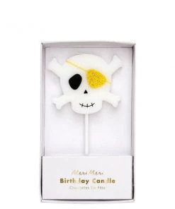Meri Meri Large Skull & Crossbones Candle