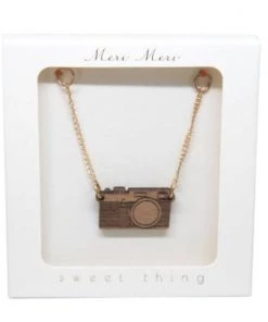 Meri Meri Gold Camera Necklace