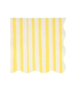 Meri Meri Yellow Stripe Napkins L