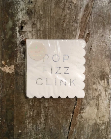 Meri Meri Set of 16 25 x 25cm Pop-Fizzzz Napkin 3 Meri Meri Set of 16 25 x 25cm Pop-Fizzzz Napkin