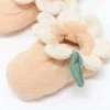 Meri Meri Peach Daisy Baby Booties