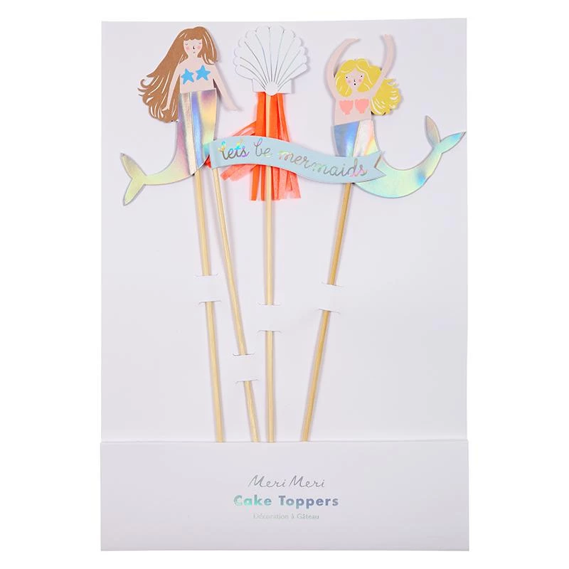 Meri Meri Lets Be Mermaids Cake Toppers 3 Meri Meri Lets Be Mermaids Cake Toppers