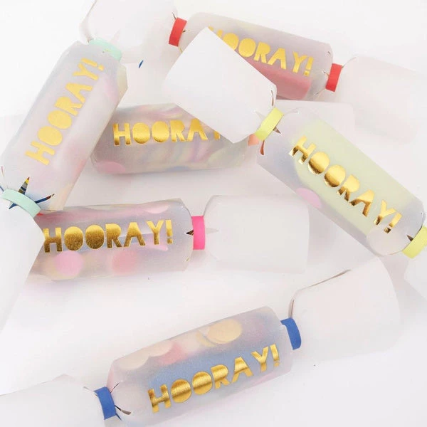 Meri Meri Hooray Confetti Small Crackers Set Of 6 4 Meri Meri Hooray Confetti Small Crackers Set Of 6