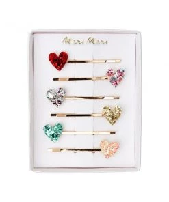 Meri Meri Glitter Heart Hair Slides