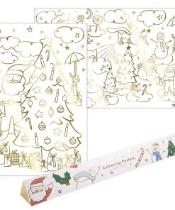 Meri Meri Pack of 2 Christmas Coloring Poster