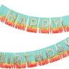 Meri Meri Rainbow Happy Birthday Fringe Garland