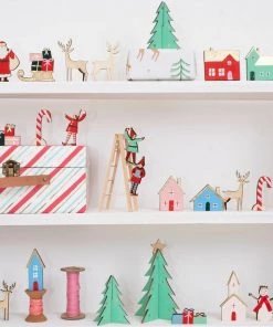 Meri Meri Calendrier de l'Avent en bois Village en fète