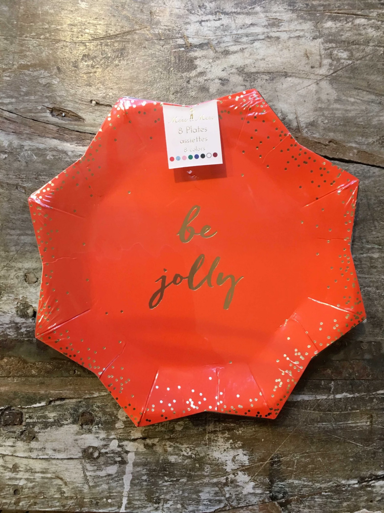 Meri Meri Pack of 8 Big Be Jolly Paper Plate 3 Meri Meri Pack of 8 Big Be Jolly Paper Plate