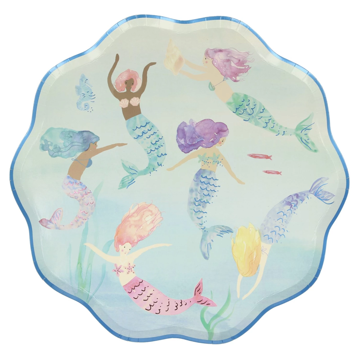 Meri Meri Mermaid Swimming Plates 3 Meri Meri Mermaid Swimming Plates