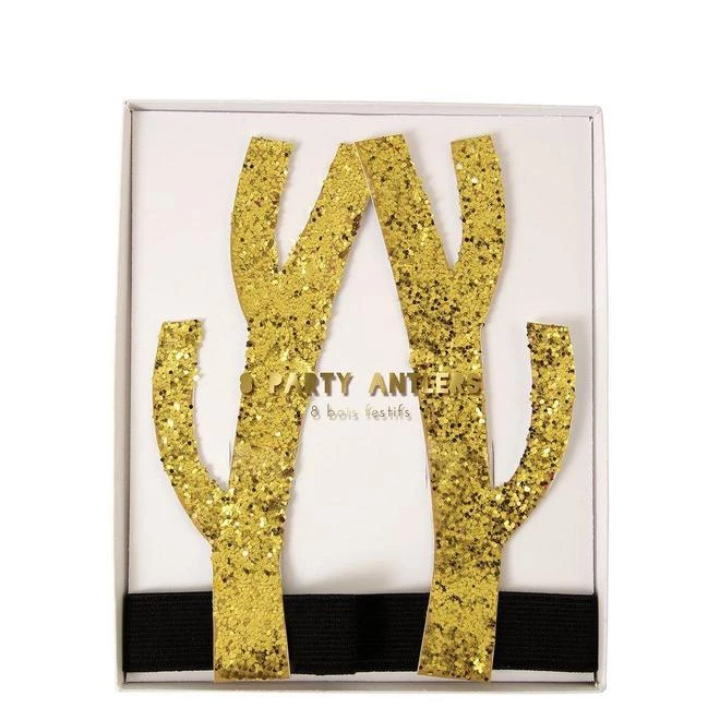 Meri Meri Gold Reindeer Party Headband 4 Meri Meri Gold Reindeer Party Headband