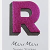 Meri Meri leather alphabet stickers