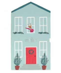 Meri Meri Calendrier de l’Avent en papier Maison à Noël à déplier et à organiser
