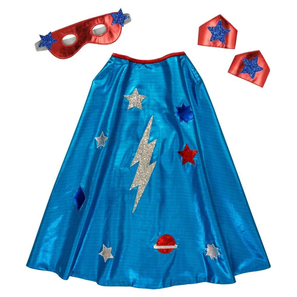 Meri Meri Blue Superhero Costume Dress 3 Meri Meri Blue Superhero Costume Dress