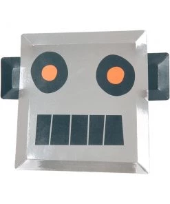 Meri Meri Space Robot Plates Large 8 Pieces
