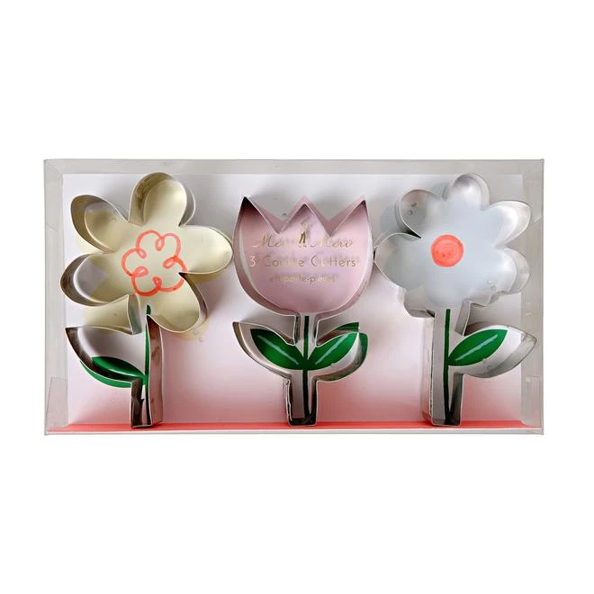 Meri Meri Flower Cookie Cutters 3 Meri Meri Flower Cookie Cutters