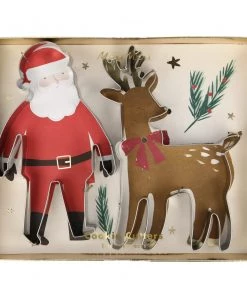 Meri Meri Santa and Reindeer Cookie Cutter