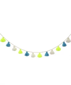 Meri Meri Blue Wool Tassel Garland