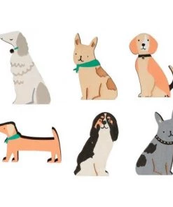 Meri Meri Set de 6 grands crackers Chiens contenant un petit chien en bois 8 Meri Meri Set de 6 grands crackers Chiens contenant un petit chien en bois