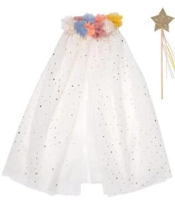 Meri Meri Pom Pom Collar Cape Dress