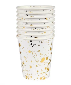 Meri Meri Set of 8 Gold Splash Cup