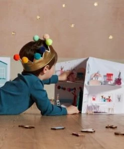 Meri Meri Calendrier de l’Avent en papier Maison à Noël à déplier et à organiser