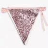 Meri Meri Luxe Pink Glitter Bunting 2 Meri Meri Luxe Pink Glitter Bunting