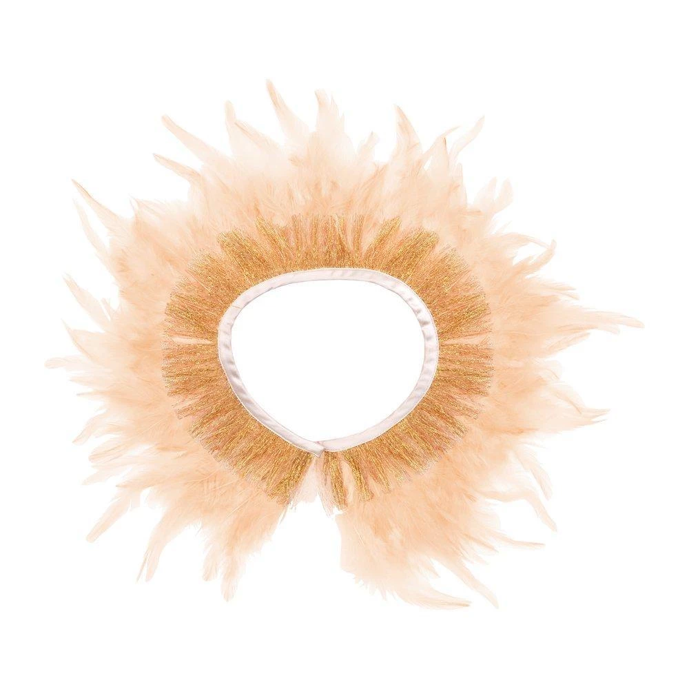 Meri Meri Peach Feather Capelet 4 Meri Meri Peach Feather Capelet