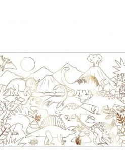 Meri Meri Set of 2 Coloring Dinosaur Kingdom Posters